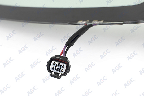 Фото MGC TOYOTA LANDCRUISER J200 2015- Стекло ветровое Зеленое/Голубая полоса + Шумоизоляция -С полным обогревом+зоны дворников-Изм.ДД-VIN- Изм.шелк