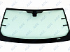 Фото MGC LAND ROVER DISCOVERY III 2004- Стекло ветровое Зеленое - Solar control -С полным обогревом-ДД-VIN-Доп.обор- Изм.шелк