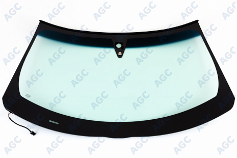 Фото MGC INFINITI FX (S51)/QX70 2008- Стекло ветровое Зеленое/Голубая полоса + Solar control -С обогревом зоны дворников-ДД-VIN-Инкапс