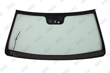 Фото MGC БЕЗ РГ! HAVAL H9 2015- Стекло ветровое Зеленое - Solar Control- Кам- С обогревом зоны дворн - ДД- VIN - Инкапс