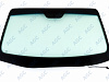 Фото MGC HYUNDAI iX55 2009- Стекло ветровое Зеленое/Голубая полоса + Solar control -С обогревом зоны дворников