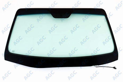 Фото MGC HYUNDAI iX55 2009- Стекло ветровое Зеленое/Голубая полоса + Solar control -С обогревом зоны дворников