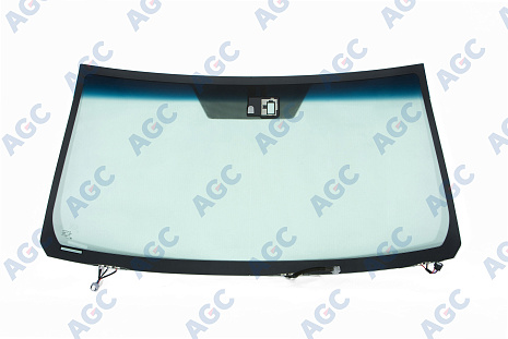 Фото MGC TOYOTA LANDCRUISER J200 2012- Стекло ветровое Зеленое/Голубая полоса + Шумоизоляция  -С полным обогревом+зоны дворников-ДД-VIN-Изм.шелк