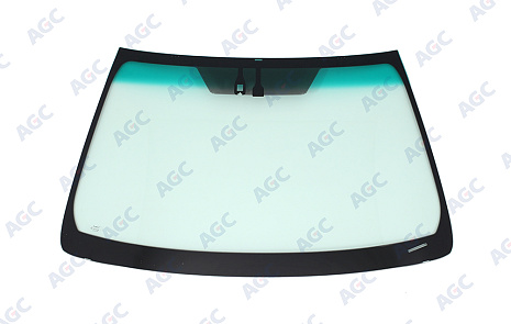 Фото NDG TOYOTA CAMRY 2011-2014 Стекло ветровое Зеленое/Зеленая полоса -Место для ДД-VIN- Изм.шелк (Без молдинга)