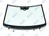 Фото MGC VOLKSWAGEN PASSAT CC 2008- Стекло ветровое Зеленое + Шумоизоляция -С полным обогревом-ДД-VIN-Доп.обор