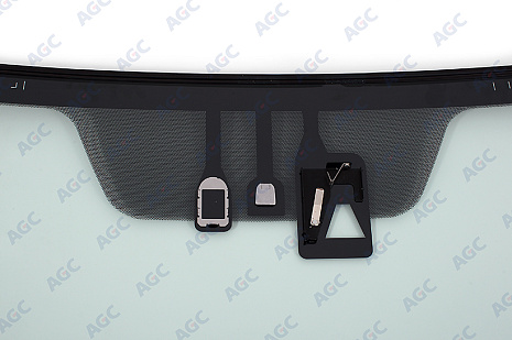 Фото MGC TOYOTA HIGHLANDER 2014- Стекло ветровое Зеленое + Шумоизоляция -Кам -С обогревом зоны дворников- Датч.влажн. - VIN-Инкапс- Изм.шелк