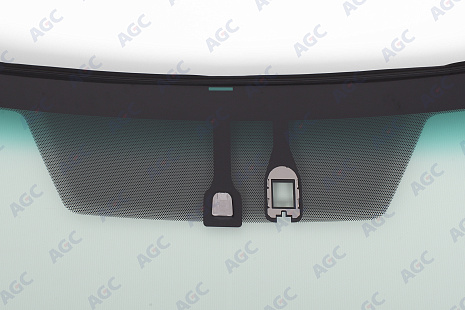 Фото MGC TOYOTA CAMRY 2011-2014 Стекло ветровое Зеленое/Зеленая полоса + Шумоизоляция -С полным обогревом-ДД-VIN - Доп.обор