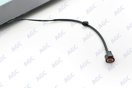 Фото MGC HYUNDAI SOLARIS 2010-/KIA RIO 2011- Стекло ветровое Зеленое/Голубая полоса -С обогревом зоны дворников-VIN