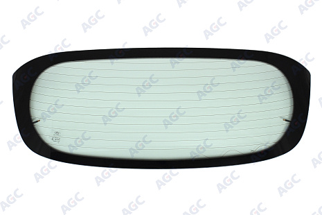 Фото БОР FORD FIESTA VI 3D/5D ХБ 2008-2019 Стекло заднее Зеленое - Solar Control- С обогревом