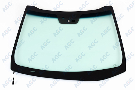Фото MGC KIA CEED 2012-2018 Стекло ветровое Зеленое/Голубая полоса -С обогревом зоны дворников-ДД-Изм.шелк для датч. -VIN