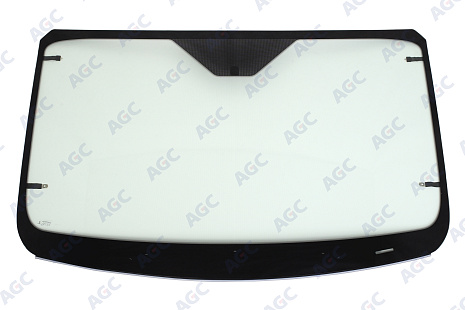 Фото Sisecam FORD TRANSIT V363 низк. 2014- Стекло ветровое Зеленое - Solar control -С полным обогревом-VIN-Инкапс- Без держ.зерк