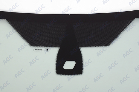 Фото NDG FORD FOCUS II 2004- Стекло ветровое Зеленое - Solar Control -Шелк.под ДД-VIN- Нижний молдинг