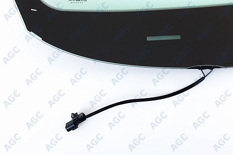 Фото MGC KIA SORENTO 2009- Стекло ветровое Зеленое/Голубая полоса + Solar control -С обогревом зоны дворников-ДД-VIN- Изм.шелк