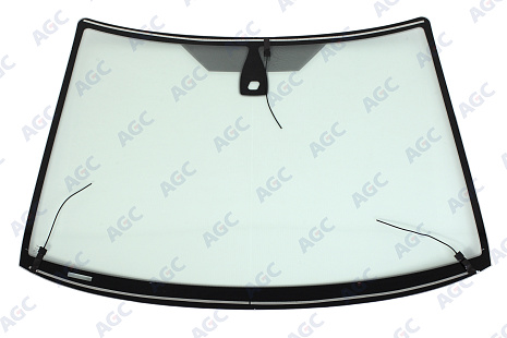 Фото MGC БЕЗ РГ! FORD FOCUS C-MAX 2007- Стекло ветровое Зеленое - Solar Control -С полным Обогревом-Шелк.под ДД-VIN- Изм.шелк (без молдинга)