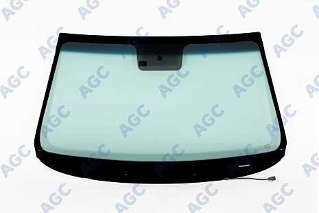 Фото MGC KIA SORENTO 2013- Стекло ветровое Зеленое/Голубая полоса + Solar control -С обогревом зоны дворников-ДД-VIN- Изм.шелк