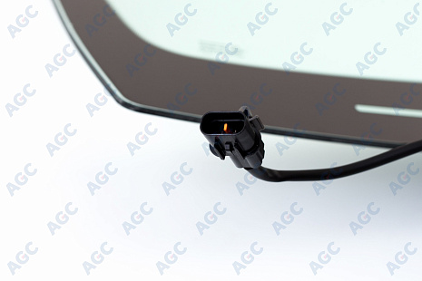 Фото MGC HYUNDAI SANTA FE 2006- Стекло ветровое Зеленое/Голубая полоса -С обогревом зоны дворников-ДД-VIN- Изм.шелк