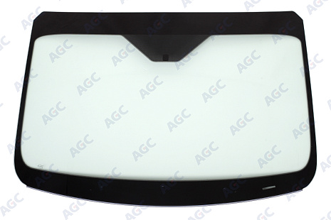 Фото AGC FORD TRANSIT V363 выс. 2014- Стекло ветровое Зеленое - Solar Control -VIN-Инкапс- Держ.зерк