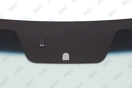 Фото MGC KIA CERATO 2009- Стекло ветровое Зеленое/Голубая полоса -С обогревом зоны дворников-Датч.влажн-VIN