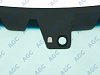 Фото AGC NISSAN PATROL Y62/ INFINITI QX56 2010- Стекло ветровое Зеленое/Голубая полоса -Кам -С обогревом зоны дворников-ДД-VIN
