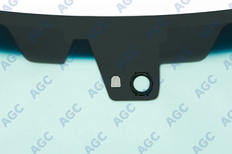 Фото AGC NISSAN PATROL Y62/ INFINITI QX56 2010- Стекло ветровое Зеленое/Голубая полоса -Кам -С обогревом зоны дворников-ДД-VIN