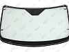 Фото Sisecam FORD TRANSIT V363 низк. 2014- Стекло ветровое Зеленое - Solar control -С полным обогревом-VIN-Инкапс- Без держ.зерк