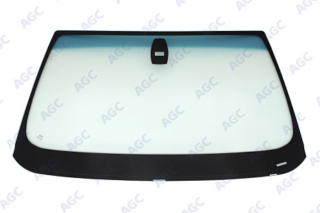Фото NDG BMW 5 SERIES 2003-2010 Стекло ветровое Зеленое/Зеленая полоса + Solar control -Место для ДД-VIN