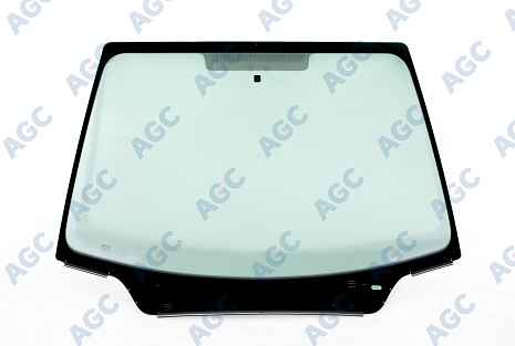Фото БЕЗ РГ! CITROEN C4 2004-2011 Стекло ветровое Зеленое - Solar control -VIN-Доп.обор