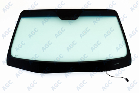 Фото MGC HYUNDAI iX55 2009- Стекло ветровое Зеленое/Голубая полоса + Solar control -С обогревом зоны дворников-ДД-VIN- Изм.шелк