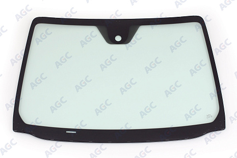 Фото NDG NISSAN NOTE 2006- Стекло ветровое Зеленое - Solar control -Место для ДД-VIN- Изм.шелк (Без молдинга)
