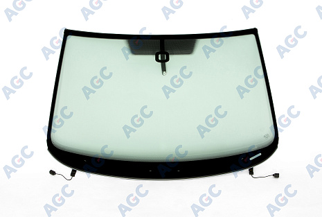 Фото MGC SKODA SUPERB 2008- Стекло ветровое Зеленое - Solar control -С полным обогревом-ДД-VIN-Инкапс