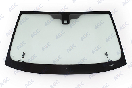 Фото NDG LAND ROVER FREELANDER 2006- Стекло ветровое Зеленое - Solar control -С полным обогревом-Место для ДД-VIN-Без молдинга