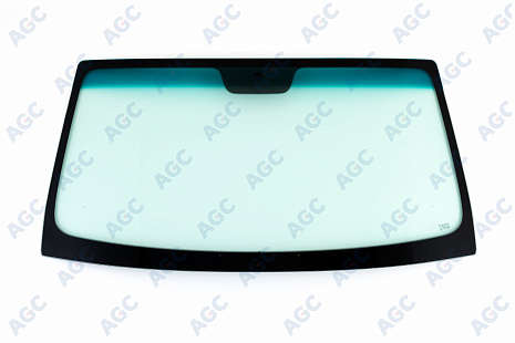 Фото MGC RENAULT KANGOO/ NISSAN KUBISTAR 2001- Стекло ветровое Зеленое/Зеленая полоса + Solar control -Из.разм
