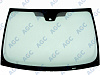 Фото БЕЗ РГ! PEUGEOT EXPERT/ CITROEN JYMPY (G9) 2007-2016 Стекло ветровое Зеленое - Solar control -ДД-VIN-Инкапс- Изм.шелк