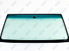 Фото AGC TOYOTA LANDCRUISER HDJ100 1998- Стекло ветровое Зеленое/Зеленая полоса -VIN