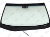 Фото AGC LEXUS ES 200/250 VI/300H/350 VI 2013-Стекло ветровое Зеленое/Голубая полоса- ДД- С обогревом зоны дворников-VIN