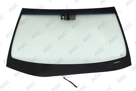 Фото AGC LEXUS ES 200/250 VI/300H/350 VI 2013-Стекло ветровое Зеленое/Голубая полоса- ДД- С обогревом зоны дворников-VIN