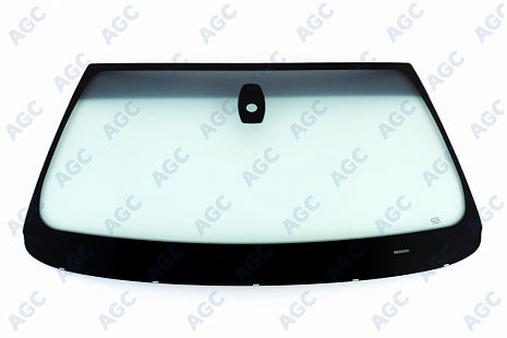 Фото MGC BMW X6 E71 2008-2009 Стекло ветровое Зеленое/Серая полоса + Solar control -ДД-VIN
