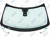Фото MGC FORD EXPLORER 2011-2019 Стекло ветровое Зеленое + Шумоизоляция -Кам -С полным обогревом-ДД-VIN-Доп.обор