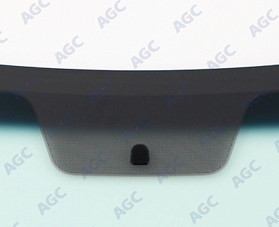 Фото NDG HYUNDAI SOLARIS 2010-/KIA RIO 2011- Стекло ветровое Зеленое/Голубая полоса -С обогревом зоны дворн-VIN