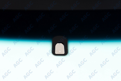 Фото MGC CHEVROLET COBALT 2011-/RAVON R4 2016- Стекло ветровое Зеленое/Голубая полоса -VIN