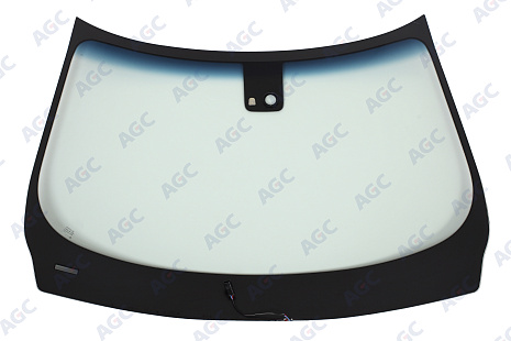 Фото MGC INFINITI JX/JX35/QX60 2012- Стекло ветровое Зеленое/Голубая полоса + Шумоизоляция -С обогревом зоны дворн -ДД
