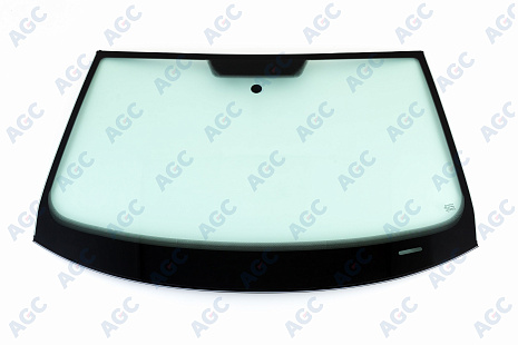 Фото MGC БЕЗ РГ! VOLKSWAGEN JETTA 2005- Стекло ветровое Зеленое - Solar control -VIN-Инкапс-Изм.полож.держ.зерк