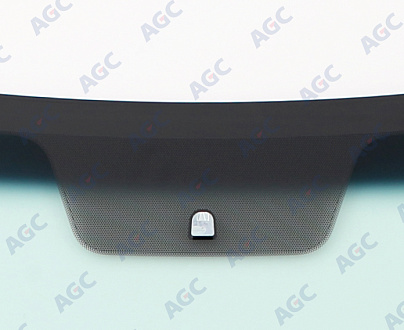 Фото MGC HYUNDAI SOLARIS 2010-/KIA RIO 2011- Стекло ветровое Зеленое/Голубая полоса -С обогревом зоны дворников-VIN