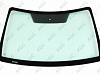 Фото БЕЗ РГ! FORD TOURNEO CONNECT/TRANSIT CONNECT 2002- Стекло ветровое Зеленое -VIN- Держ.зерк
