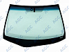Фото MGC БЕЗ РГ! LEXUS RX 270/350/450h 2009- Стекло ветровое Зеленое/Голубая полоса + Шумоизоляция -ДД-VIN-Инкапс