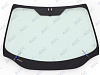 Фото NDG FORD FOCUS III 2011- Стекло ветровое Зеленое - Solar control -С полным обогревом-VIN-Изм.шелк (Без молдинга)