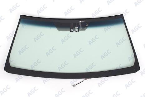 Фото MGC TOYOTA LANDCRUISER 150 PRADO 2009- Стекло ветровое Зеленое/Голубая полоса + Шумоизоляция -Ант-С обогревом зоны дворников-ДД-Инкапс-Изм.шелк
