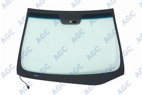 Фото MGC HYUNDAI I30 2012- Стекло ветровое Зеленое/Голубая полоса -С обогревом зоны дворников-ДД-VIN