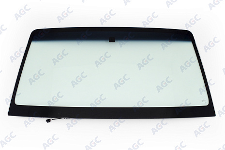 Фото MGC MITSUBISHI PAJERO III/PAJERO IV/SHOGUN 2003-2007 Стекло ветровое Зеленое/Голубая полоса -С обогревом зоны дворников