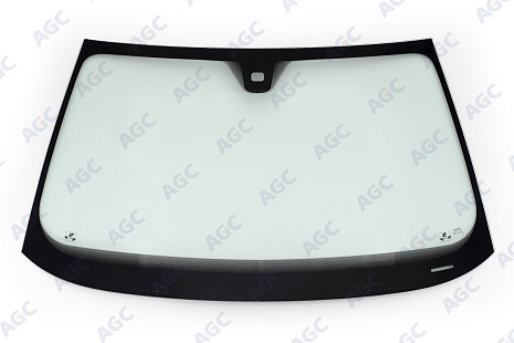 Фото NDG VOLVO S80/V70 /XC70 2006- Стекло ветровое Зеленое - Solar control -Место для ДД-VIN -Изм.шелк - Без молдинга
